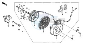 TRX250TE FOURTRAX ES drawing RECOIL STARTER