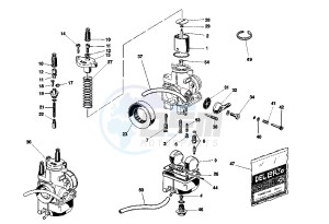 RAPTOR 125 drawing CARBURETOR