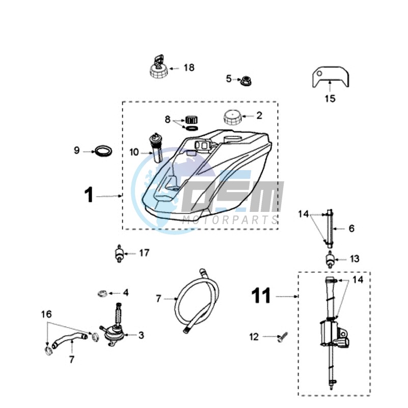 TANK AND FUEL PUMP