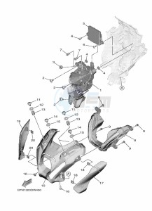 MT-09 SP MTN890D (BAM7) drawing HEADLIGHT