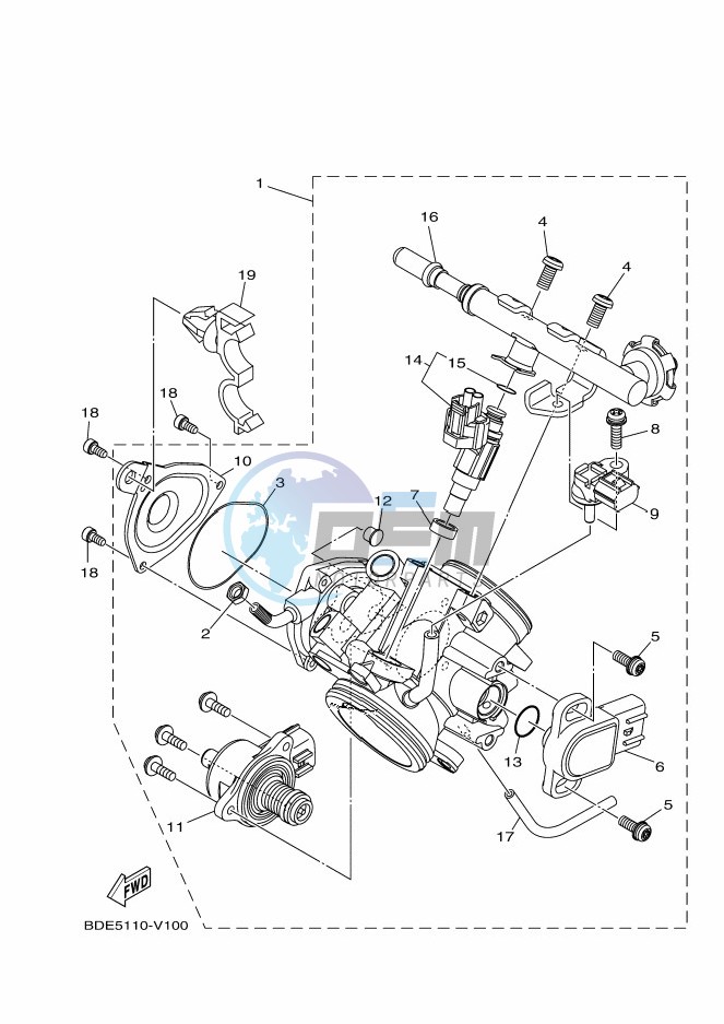 THROTTLE BODY ASSY 1