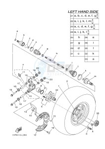 YFM700FWAD YFM7FGPB GRIZZLY 700 EPS (1HPD 1HPE) drawing REAR WHEEL