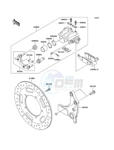 VN1700_VOYAGER_CUSTOM_ABS VN1700KEF GB XX (EU ME A(FRICA) drawing Rear Brake