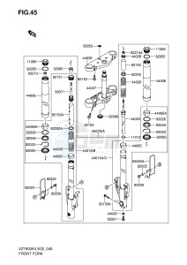 VZ1600 (E2) drawing FRONT FORK