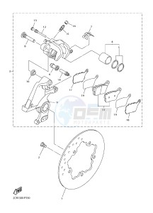 YZF-R1 998 R1 (BX41) drawing REAR BRAKE CALIPER