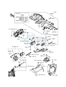 NINJA ZX-6R ZX600RFF FR GB XX (EU ME A(FRICA) drawing Chassis Electrical Equipment