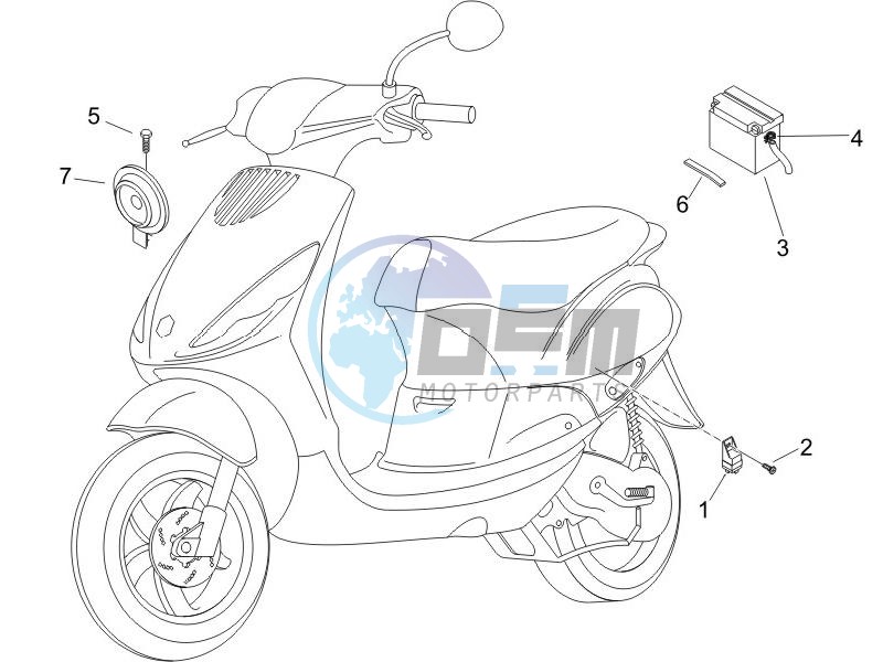 Remote control switches - Battery - Horn