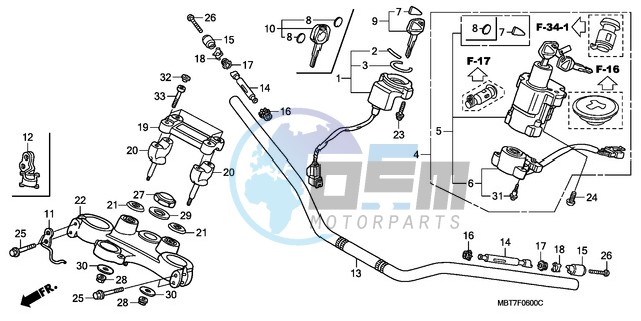 HANDLE PIPE/TOP BRIDGE