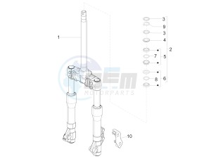 X Evo 250 Euro 3 drawing Fork/steering tube - Steering bearing unit