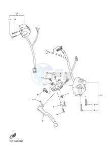 FZ1-N FZ1 (NAKED) 1000 (1EC6) drawing HANDLE SWITCH & LEVER