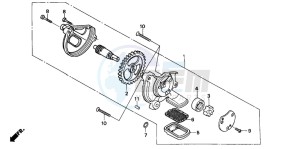 CB250P drawing OIL PUMP