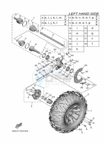 YXE850EN YXE85WPAL (BAN7) drawing REAR WHEEL