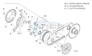 Leonardo 125-150 drawing Primary transmission