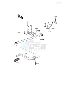 KZ 1100 L [LTD SHAFT] (L1) [LTD SHAFT] drawing GEAR CHANGE MECHANISM