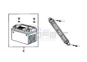 JET - 100 cc drawing BATTERY