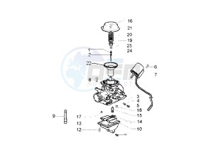 Beverly RST 125 drawing Carburetor