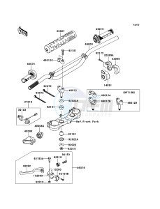 KX450F KX450E9F EU drawing Handlebar