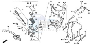 CBF1000T drawing FR. BRAKE MASTER CYLINDER (CBF1000A/T/S)