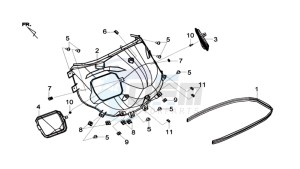 MAXSYM 600I ABS drawing REAR COWL