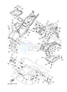 YZF-R3 YZF-R3A 321 R3 (B025) drawing FENDER