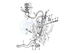 TT K 600 drawing REAR MASTER CYLINDER