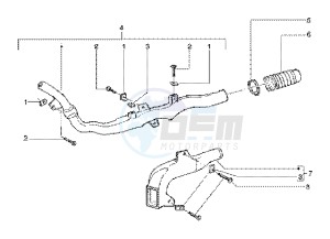 Runner 180 FXR 2t drawing Belt cooling tube - Intake tube