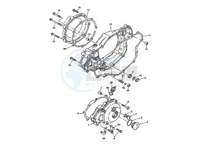 YZ F 450 drawing CRANKCASE COVER