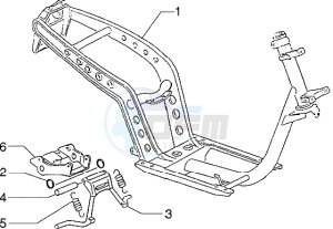 Zip 50 drawing Chassis - Central stand