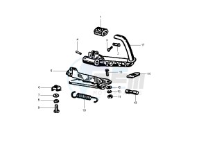 PX 125-150-200 drawing Brake pedal