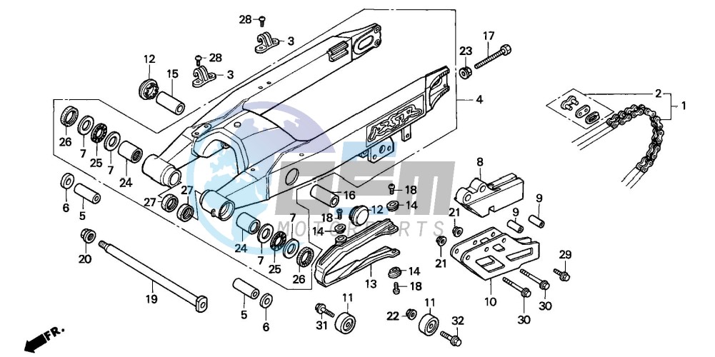 SWINGARM (CR125RP/RR/RS/RT)