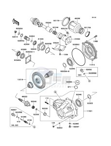 KLF250 KLF250A7F EU GB drawing Drive Shaft/Final Gear