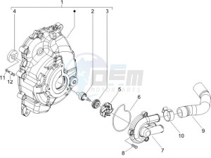 X9 125 Evolution potenziato (UK) drawing Cooler pump