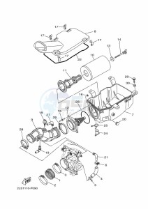 YFM700R (BMD7) drawing INTAKE