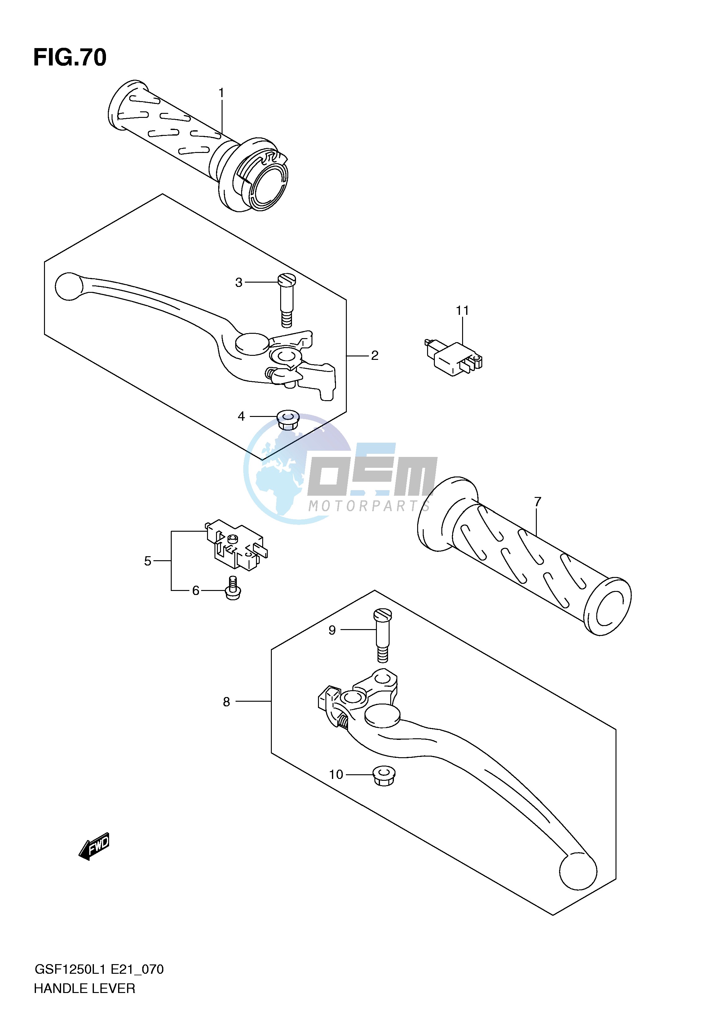 HANDLE LEVER (GSF1250AL1 E24)