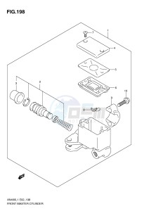 AN400 (E2) Burgman drawing FRONT MASTER CYLINDER (AN400ZAL1 E51)