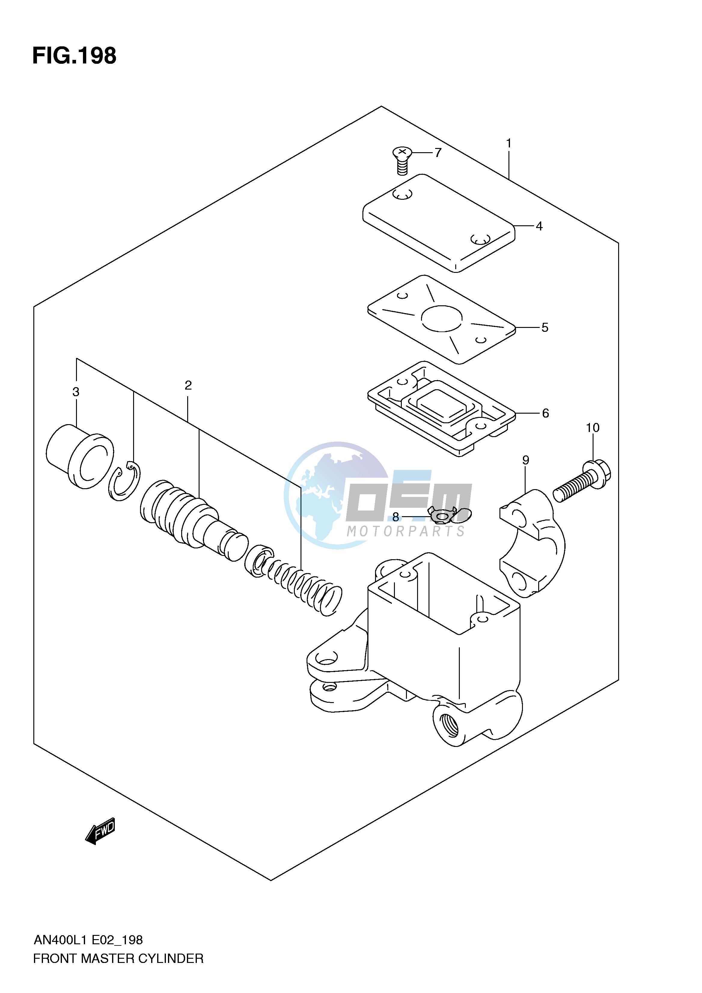 FRONT MASTER CYLINDER (AN400ZAL1 E51)