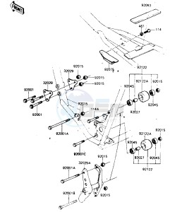 KDX 175 A [KDX175] (A2-A3) [KDX175] drawing FRAME FITTINGS -- 81-82 A2_A3- -