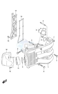 DF 40A drawing Intake Manifold/Silencer/Exhaust Cover