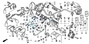 CB1300S CB1300SUPERBOLD'OR drawing WIRE HARNESS/IGNITION COI L (CB1300S/SA)