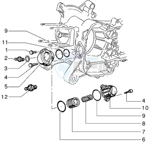 Liberty 125 drawing Oil Filter