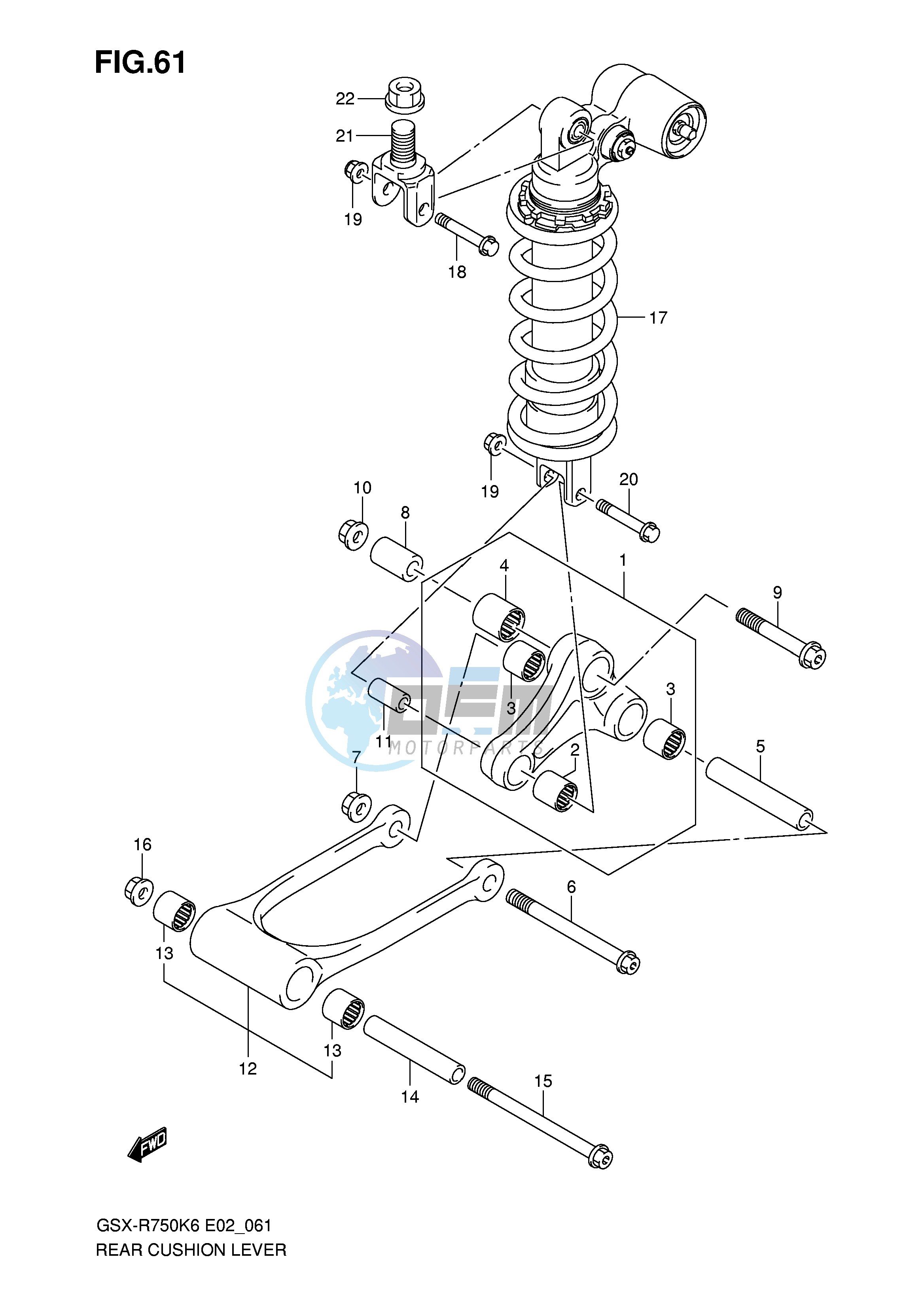 REAR CUSHION LEVER