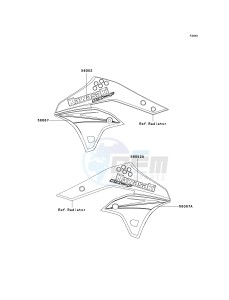 KX 250 T [KX250F] (TF) T6F drawing DECALS