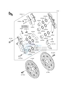 ZX 750 P [NINJA ZX-7R] (P1-P4) [NINJA ZX-7R] drawing FRONT BRAKE