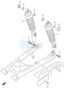 GZ250 (K3) drawing CHAIN CASE