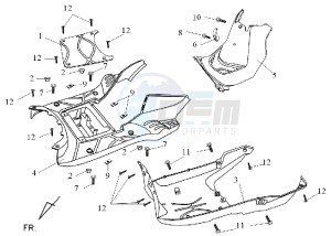 ORBIT 50 2T NAKED drawing FOOTREST