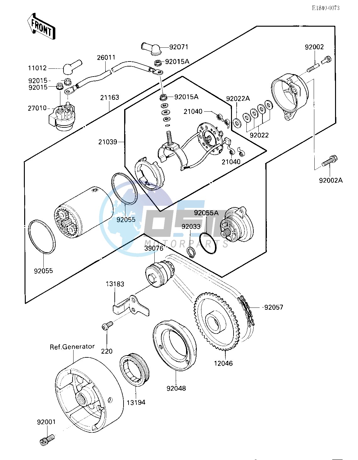 STARTER MOTOR_STARTER CLUTCH -- E_NO. 017644- - -