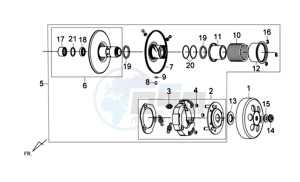 SYMPHONY SR 125 CH drawing CLUTCH