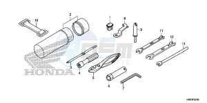 TRX500FA5F TRX500FA Europe Direct - (ED) drawing TOOLS