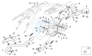 RXV 550 RXV 450-550 STREET LEGAL drawing Exhaust unit