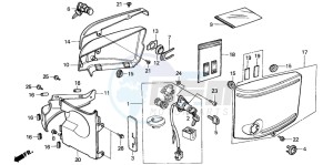 VT1100C2 drawing SIDE COVER/KEY SET (VT1100C)